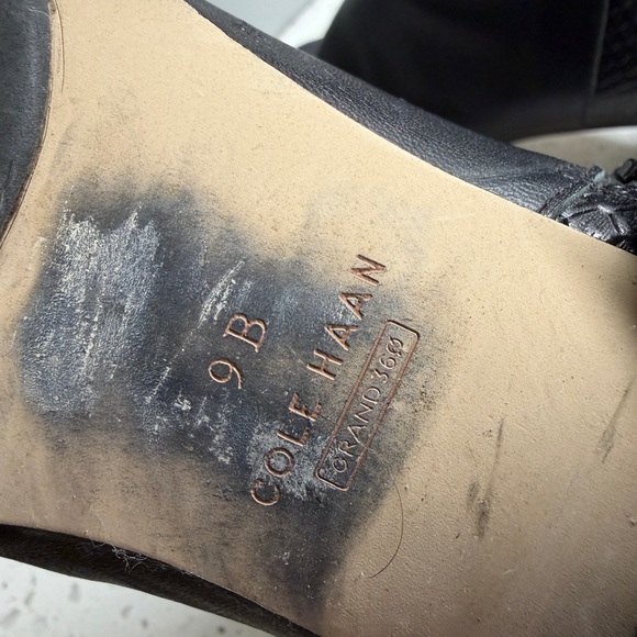 Cole Haan Black Textured Ankle Booties - Picture 5 of 5